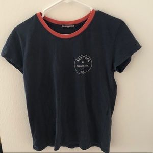 Brandy Melville navy blue New York tee!